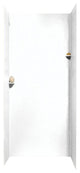 Swan 36x36x96 Solid Surface Shower Wall Surround, White
