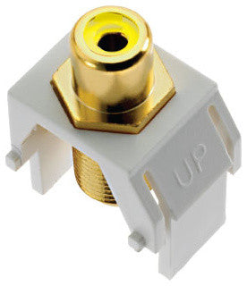Adorne Composite Video Rca To F-Connector, White