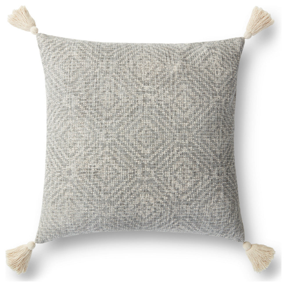 Loloi P0621 Lt Grey 13" x 21" Cover w/Down Pillow