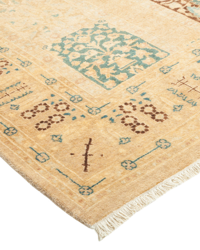 Mogul, One-of-a-Kind Hand-Knotted Runner Ivory, 3'0"x8'10"