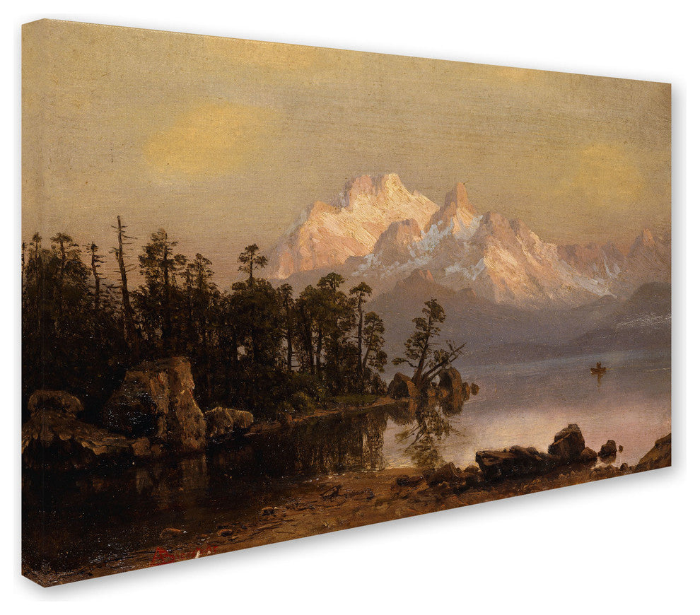 'Mountain Canoeing' Canvas Art by Albert Biersdant