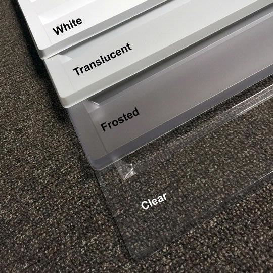 24"x24" Ceilume Stratford Ceiling Tiles, Translucent, Set of 20