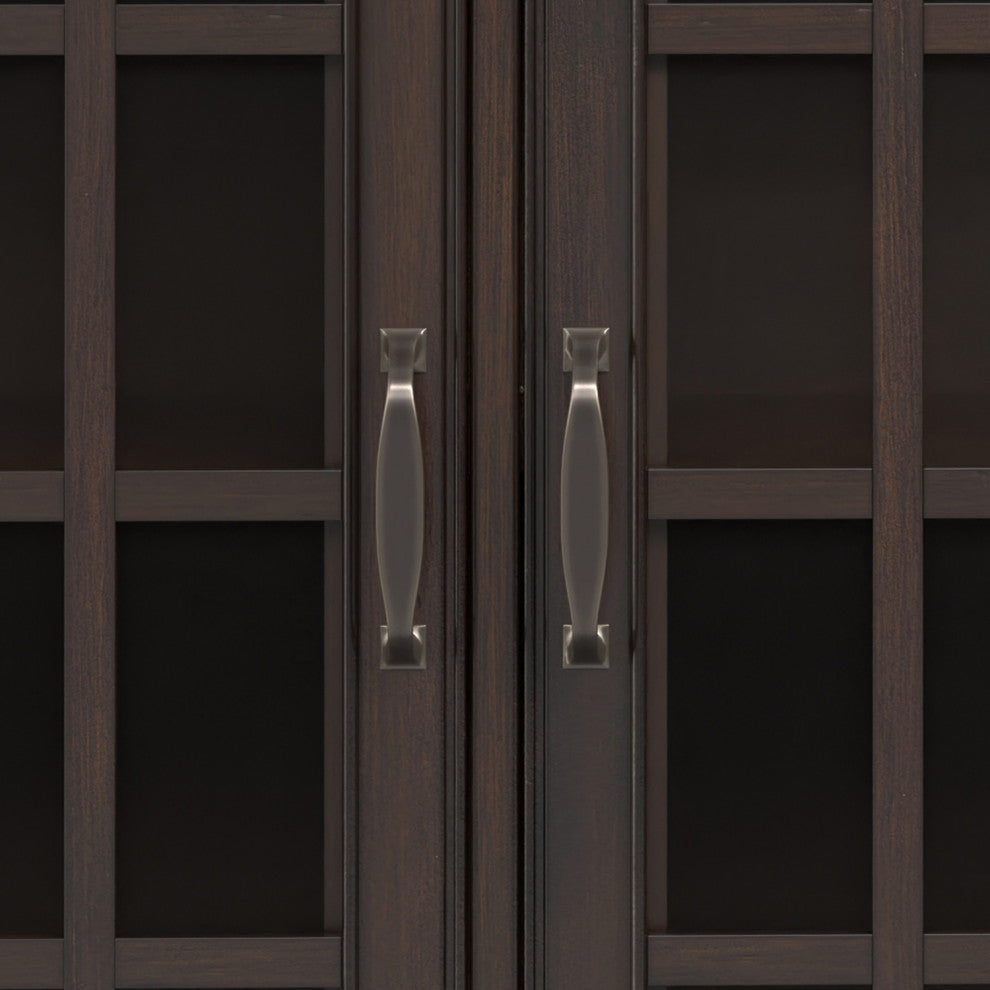 Connaught SOLID WOOD Wide Storage Cabinet Buffet, Chestnut Brown