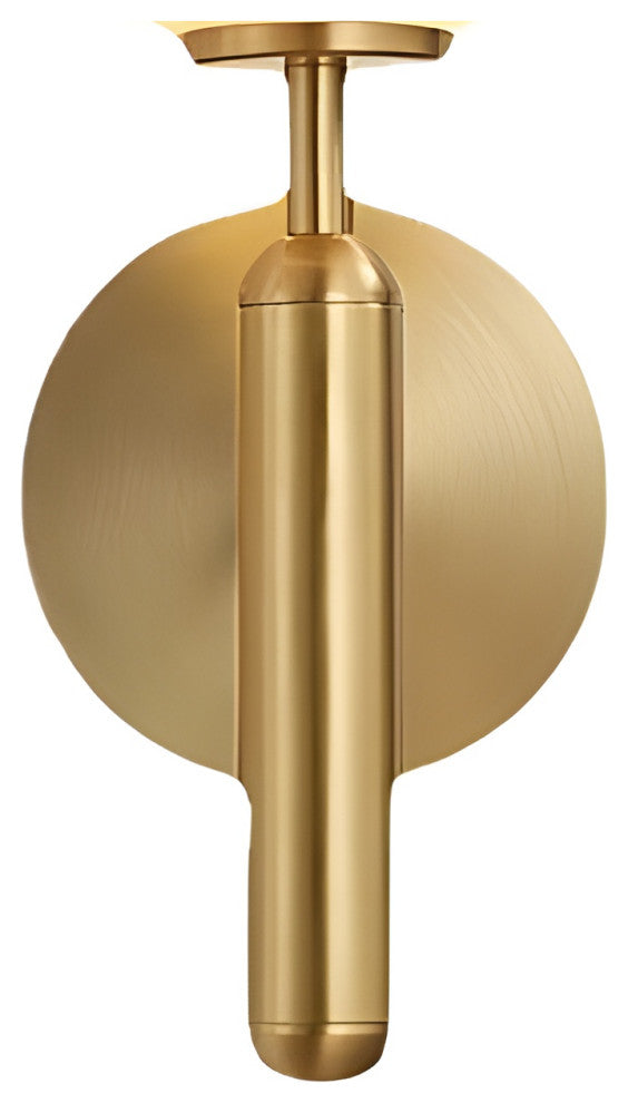 Modern Glass Wall Lamp in the Ball Shape, Living Room, Bedroom, Gold, White, Warm Light