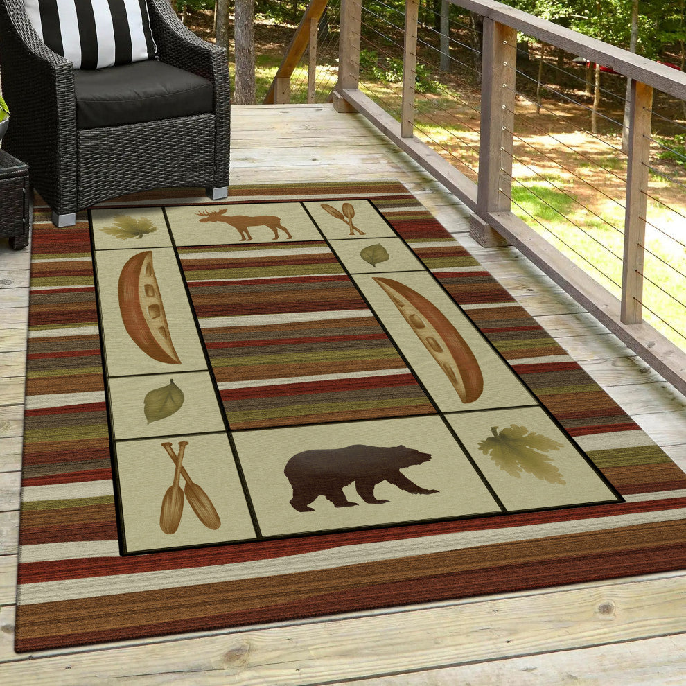 Indoor/Outdoor Excursion EX3 Canyon Machine Washable 9' x 12' Rug
