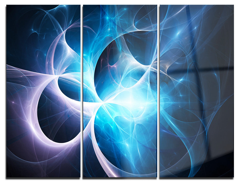 "Colorful Star Nebula" Metal Wall Art, 3 Panels, 36"x28"