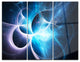 "Colorful Star Nebula" Metal Wall Art, 3 Panels, 36"x28"