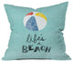 Nick Nelson Lifes A Beach Outdoor Throw Pillow, 20x20x6