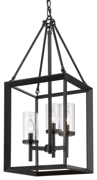 Smyth 3 Light Pendant With Clear Glass Shade