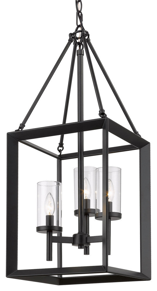 Smyth 3 Light Pendant With Clear Glass Shade