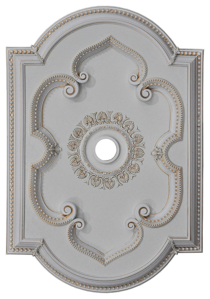 Artistry Lighting, Rectangular White Ceiling Medallion, ARC0913-CF1-201