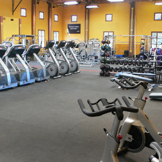 Rubber-Cal "Elephant Bark" Rubber Flooring - 1/4 inch x 4ft. x 13ft.  - Black