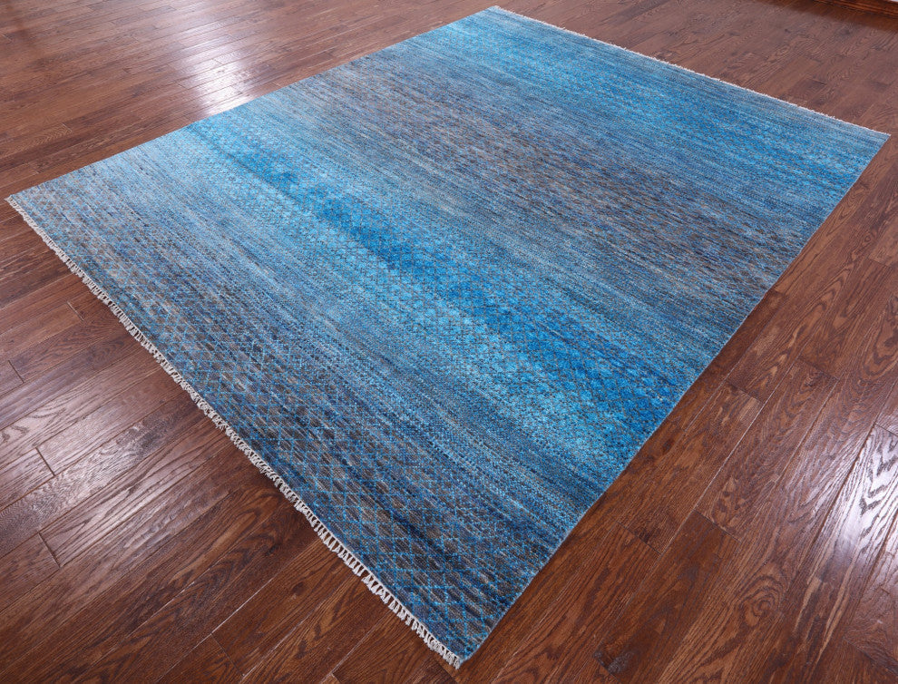 Wool & Silk Savannah Grass Handmade Rug 8' 2" X 9' 11" - Q15967