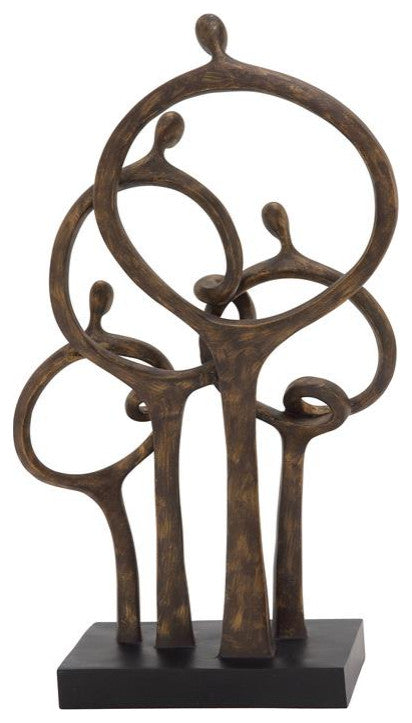 Brown Traditional People Sculpture