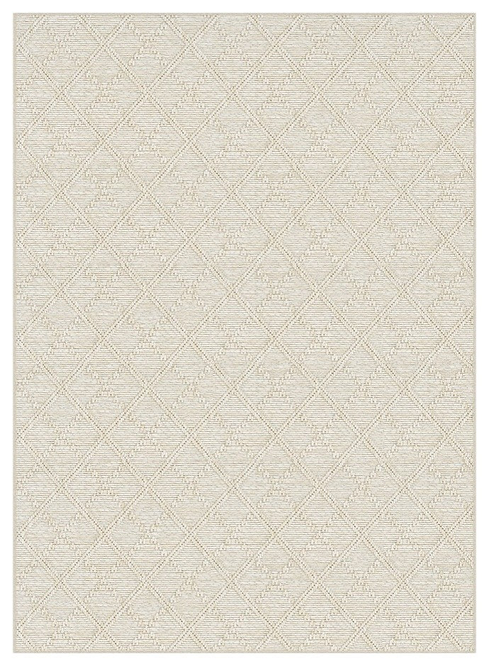 Couristan Sea Bright Indoor/Outdoor Accent Rug | Versatile Carpet, Sand Dollar, 8'x10'