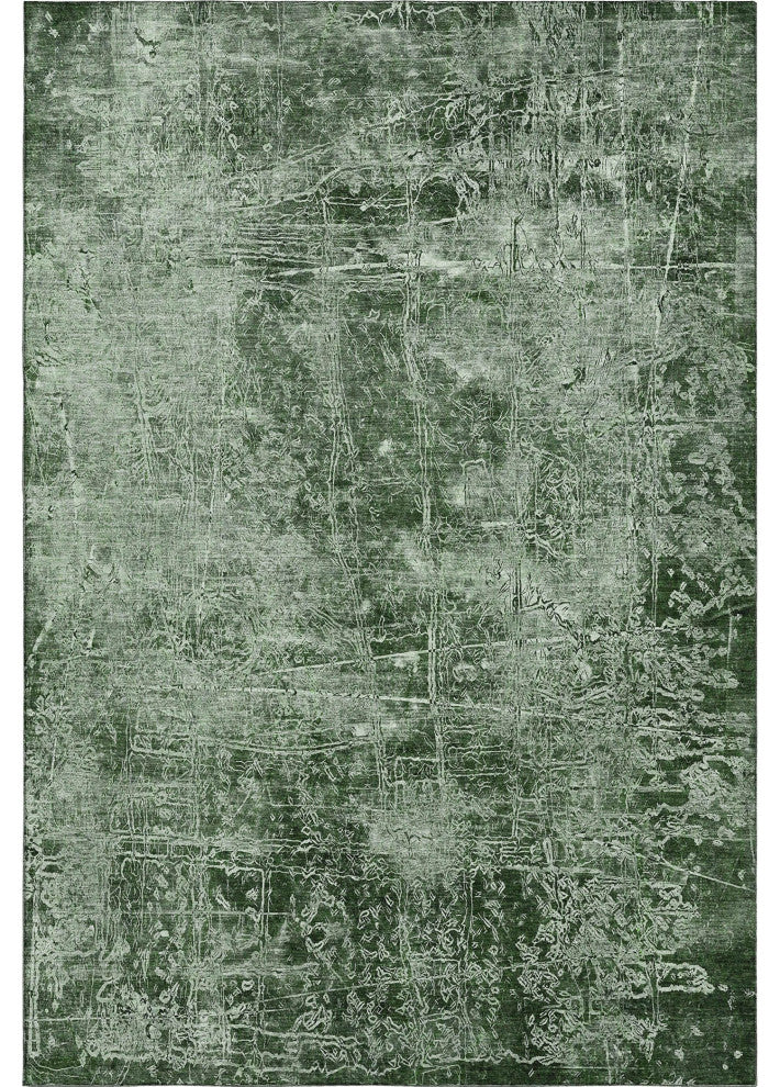 Premium Machine Washable Mayfield AMF559 Emerald 9' x 12' Rug