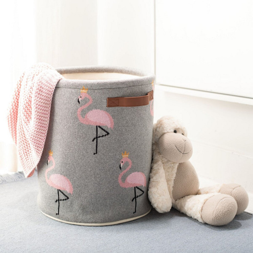 Safavieh Baby Flora Flamingo Basket Grey 14" x 14" x 42"