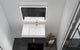 CastelloUSA Amazon 30" Right Wall Mounted Bathroom Vanity Set, Black, White Top, Gold