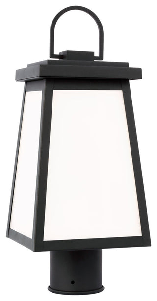 Founders One Light Outdoor Post Lantern, Black