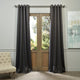 Anthracite Gray Grommet Room Darkening Curtain, Set of 2, 50"x120"