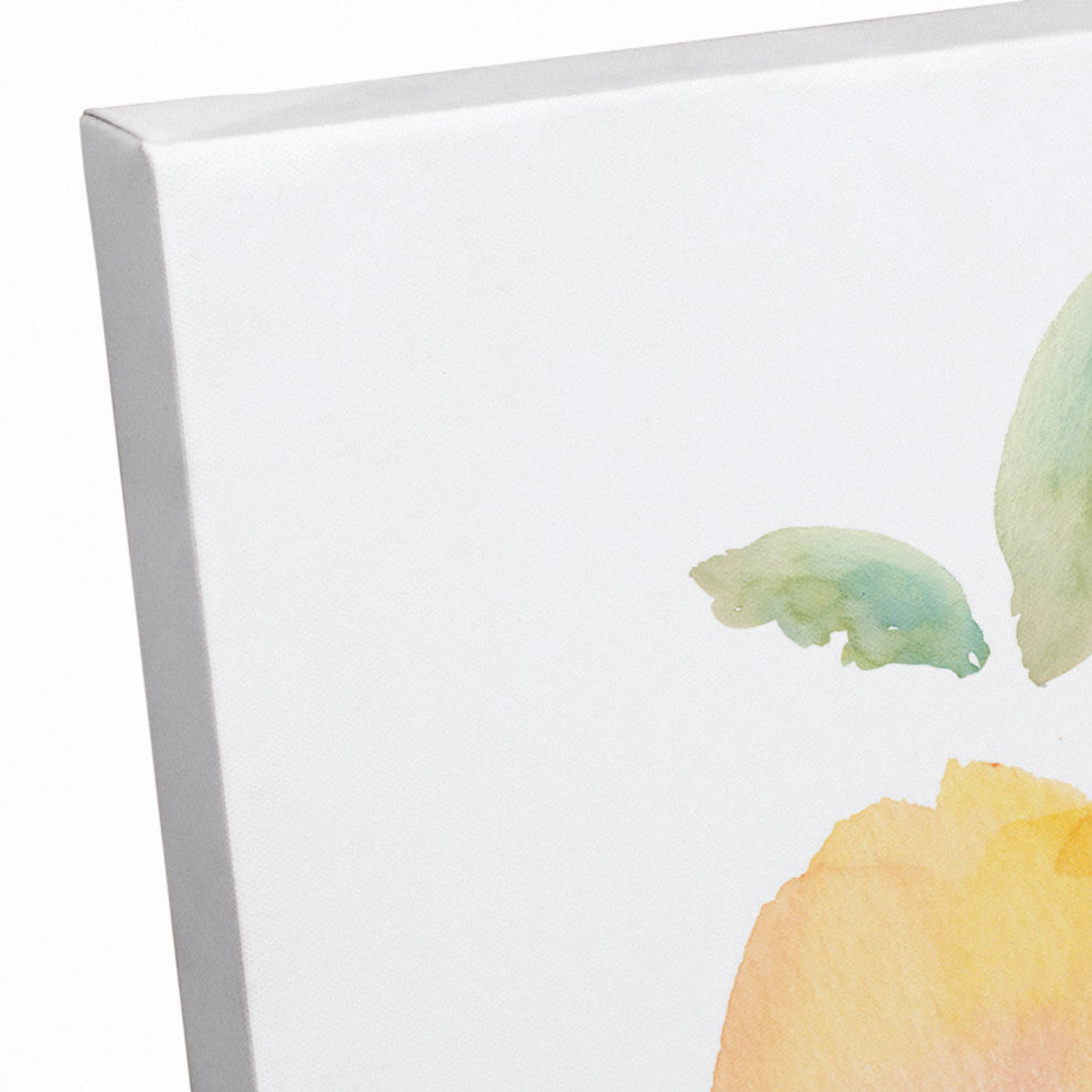 Youre A Peach Script Canvas 2 16x16 Canvas Wall Art