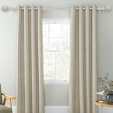 1" Diameter Giato Curtain Rod, Pewter, 84"-120"