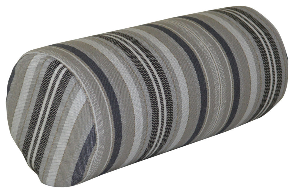 New Hope Chair Head Pillow, Gray Stripe