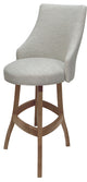 Swivel Wood Counter, Bar, Extra Tall Stool - Bellissima Plus, Williams Stone - Cashew, 34"