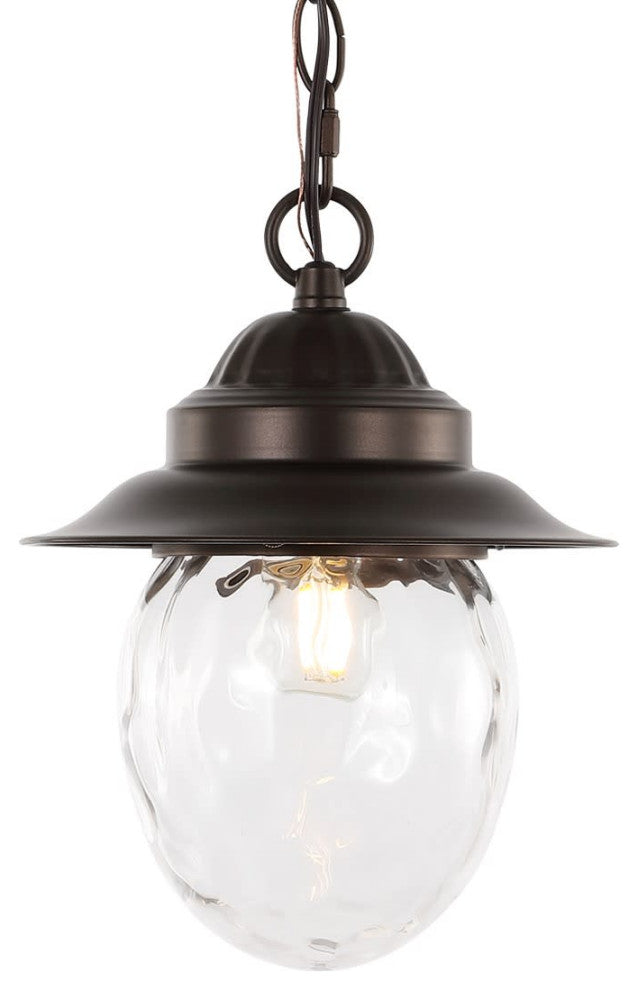 JONATHAN Y Lighting JYL2401 Manteo 9"W LED Mini Pendant - Oil Rubbed Bronze /