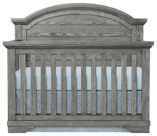 Foundry 56"W Wood Convertible Crib, Pewter