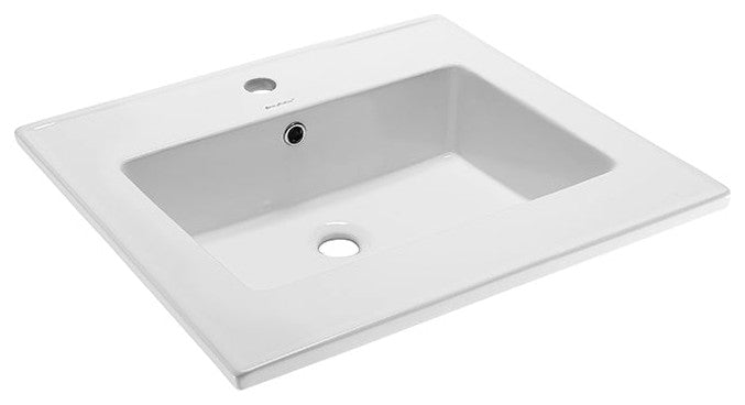 Voltaire 25 Vanity Top Sink With Single Faucet Hole