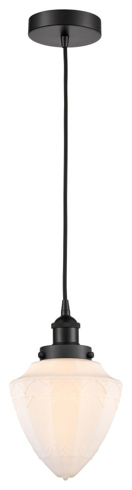 Innovations 616-1PH-BK-G661-7-LED 1-Light Mini Pendant, Matte Black