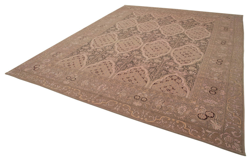 Rug N Carpet - Hand-Knotted Oriental 10' 2" x 12' 11" Soft Oushak Area Rug