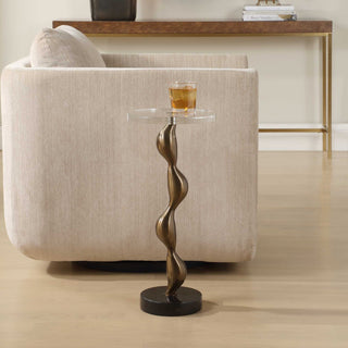 Uttermost Remolino Bronze Drink Table