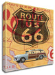 Route 66 Vintage Postcard by Edward M. Fielding, Print on Canvas, Ready to Hang