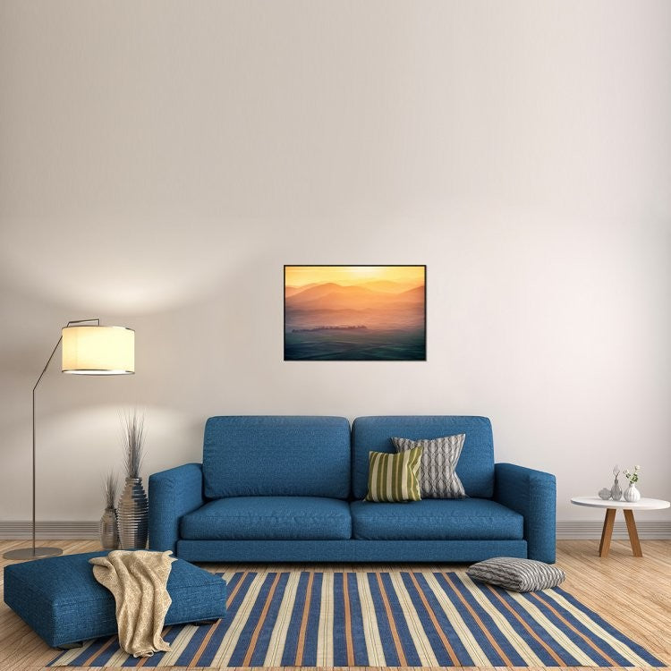 "Dreamy Morning" Framed Canvas Giclee by Naphat Chantaravisoot, 37x25"