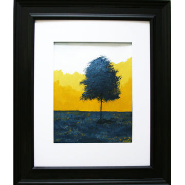 "Tree IV" Original Landscape Painting Lone Tree Series