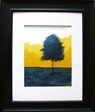 "Tree IV" Original Landscape Painting Lone Tree Series