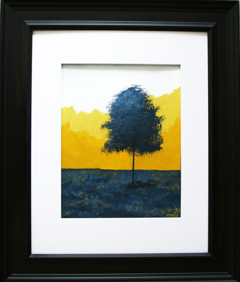 "Tree IV" Original Landscape Painting Lone Tree Series