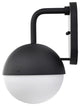 Atmosphere 6W LED Medium Wall Lantern, Matte Black/White Opal