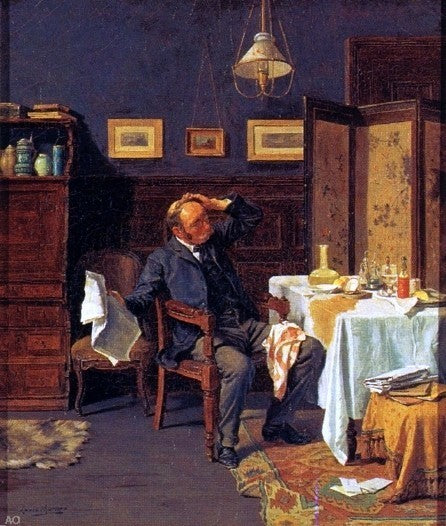 Louis C Moeller The Accident, 20"x25" Gallery Wrapped Canvas Print