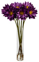 Nearly Natural 30" Lotus Artificial Arrangement, Cylinder Vase