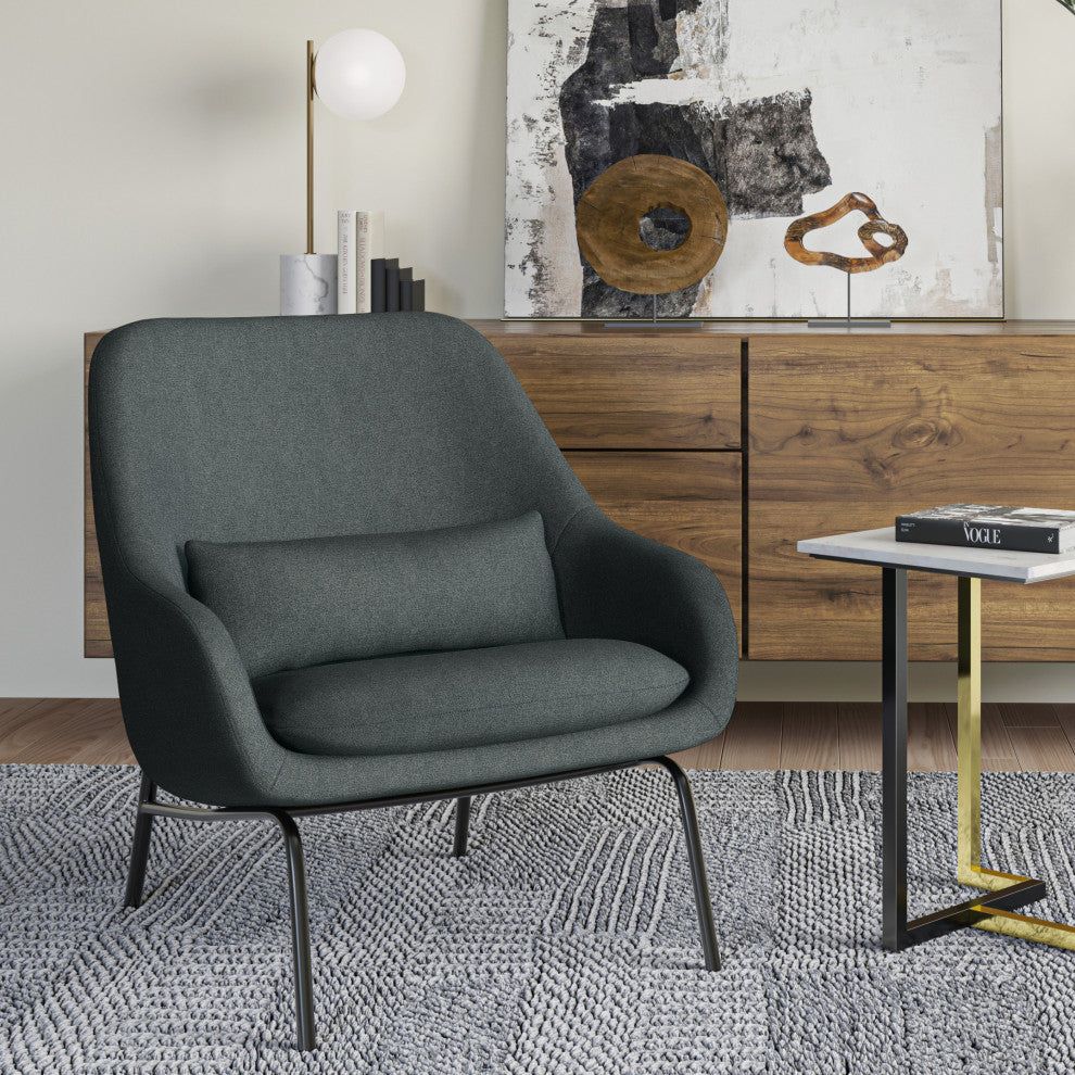Elmont Accent Chair, Steel Grey