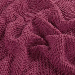 Tweed Knitted Throw Blanket, Crushed Berry, 50"x60"