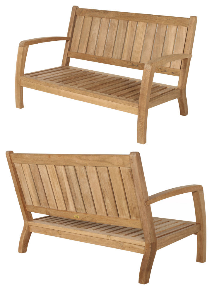 Douglas Nance Somerset Deep Seating Loveseat, Natural
