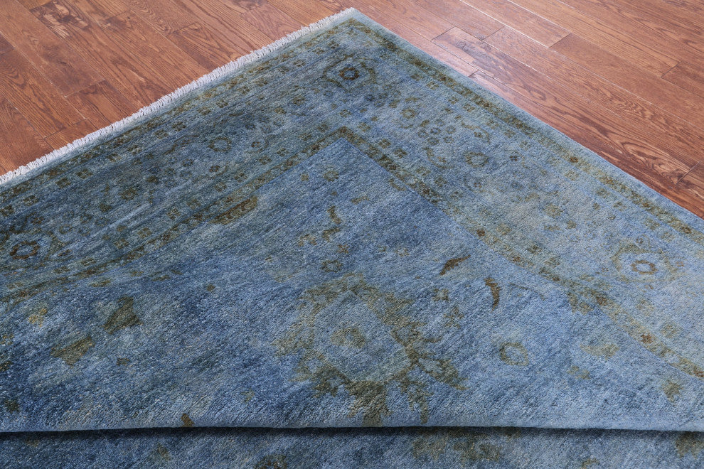 Overdyed Full Pile Handmade Wool Rug 8' 4" X 10' 1" - PR2395