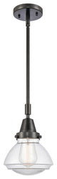 Innovations 447-1S-BK-G322-LED Olean 1 Light 6.75" Mini Pendant, Matte Black