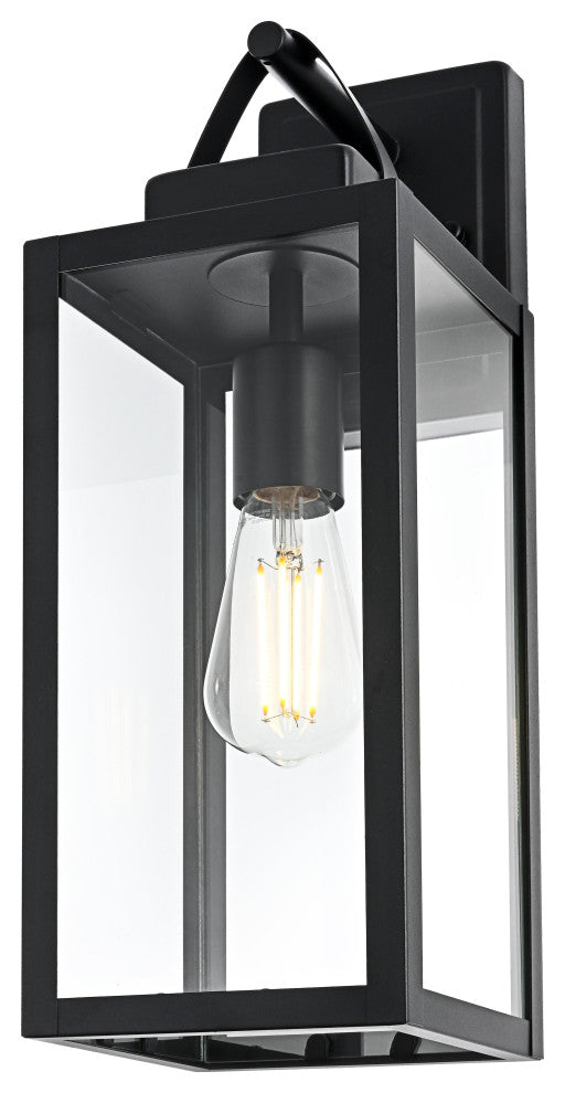 Home Living 6" Outdoor Wall Sconce, Black