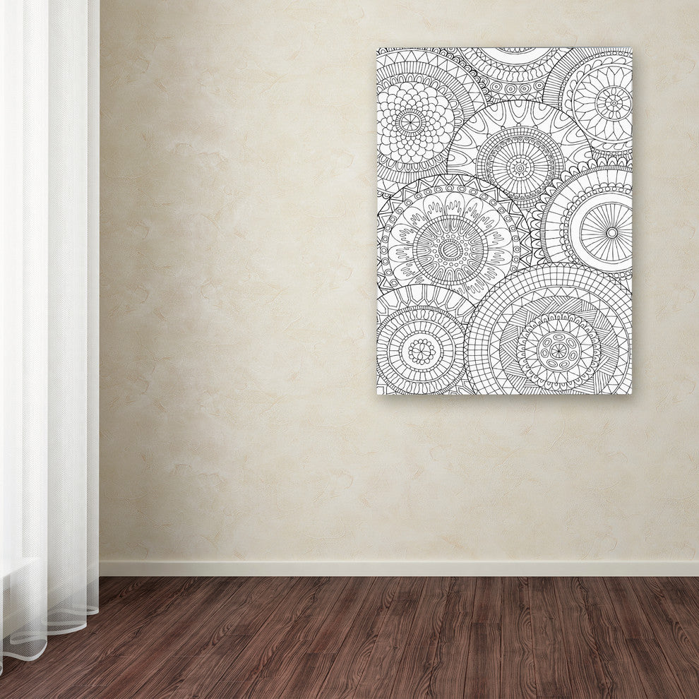Hello Angel ''Circulars'' Canvas Art, 24x18