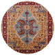 Ahgly Company Indoor Round Mid-Century Modern Area Rugs, 7' Round